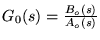 $G_0(s)=\frac{B_o(s)}{A_o(s)}$